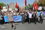 راهپیمایی نمازگزاران زنجانی علیه جنایات آل سعود