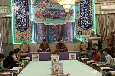 ترتیل‌خوانی قرآن در مسجد حسینی تبریز
