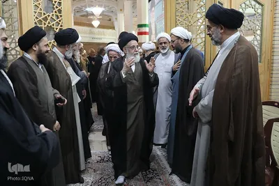 مجلس ترحیم آیت الله فیاض و گرامیداشت شهدای جنگ ۱۲ روزه در حرم بانوی کرامت
