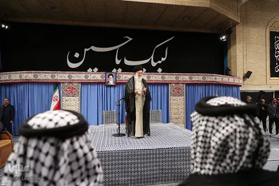 دیدار جمعی از موکب‌داران عراقی با رهبر انقلاب