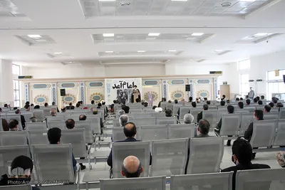 آيين استقبال نمادين از ورود تاريخي امام(ره) در فرودگاه شهيد صدوقي يزد‎‎