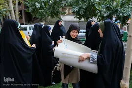 تجمع اعتراض آمیز دانشجویان به کشتار مسلمانان میانمار