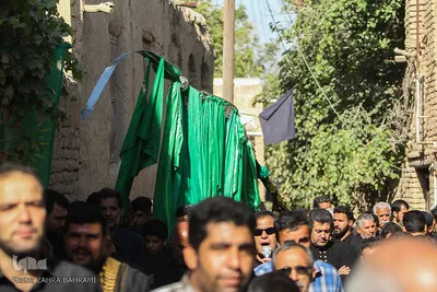 آئین سنتی«علَم‌کشان» در روستای انجدان - اراک/عکاس:زهرا بهرامی