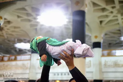 شیرخوارگان حسینی در حرم مطهر حضرت معصومه(س)