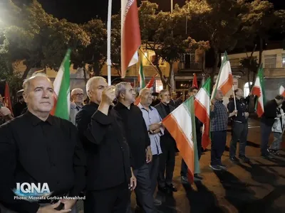 باران هم حریف تجمع مردم اهر در حمایت از مدافعان وطن و بیعت با رهبری