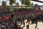 مراسم خاکسپاری پیکر مطهر سردار شهید حاج عبدالله اسکندری در شیراز‎‎