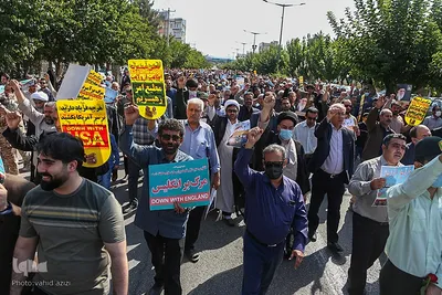 راهپیمایی نمازگزاران نماز جمعه بجنورد در اعتراض به حوادث اخیر‎‎