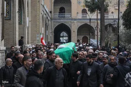 مراسم تشییع پیکر مطهر آیت‌الله امامی کاشانی