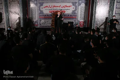 اجتماع بزرگ منتظران «اربعین» در خیمه موکب حضرت علی ابن ابیطالب(ع) منطقه فرهنگی و گردشگری عباس آباد تهران