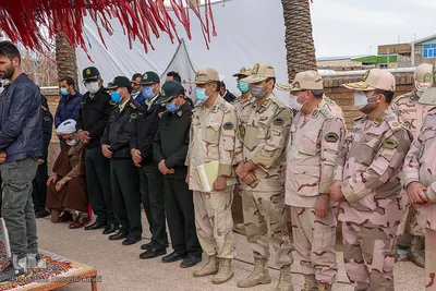 تشییع پیکر مطهر شهید «مهدی محرم» شهید مدافع وطن در قزوین‎‎