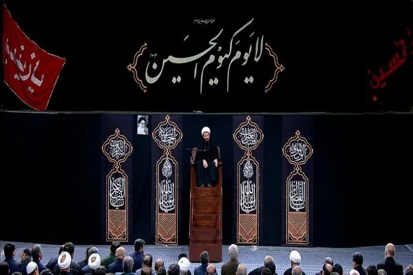 برگزاری مراسم عزاداری شب تاسوعا با حضور رهبر انقلاب