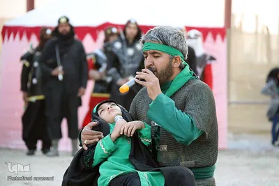 مراسم تعزیه خوانی در جوار امام زادگان باقریه بیرجند
