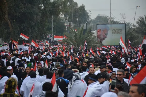 بالفيديو...تنظيم مليونية طرد المحتل الاميركي ببغداد