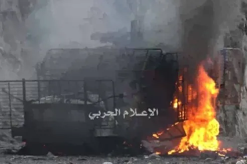 آتش‌سوزی در انبار مهمات ارتش سعودی