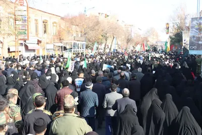 تشییع پیکر مطهر شهدای گمنام تازه تفحص شده در ارومیه‎