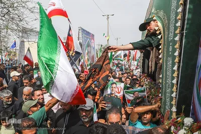 تشییع دریابان پاسدار شهید علیرضا تنگسیری در آبادان
