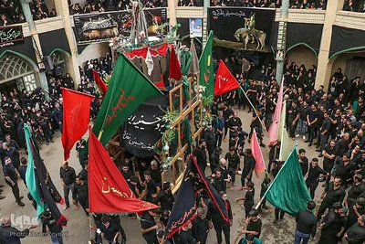 مراسم نخل‌برداری در حسینیه نظر کرده یزد‎