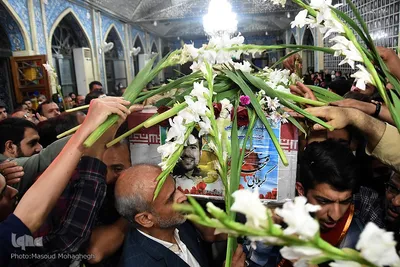 مراسم تشییع پیکر مطهر شهید محمد عبدوس از شهدای اقتدار دفاعی
