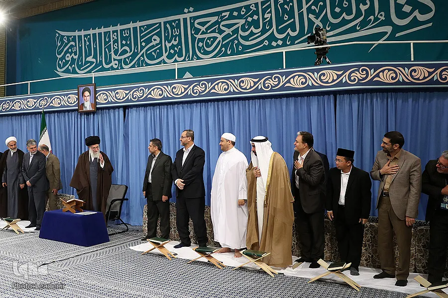 دیدار متسابقان و اعضای هیئت داوران سی و پنجمین دوره مسابقات بین‌المللی قرآن کریم