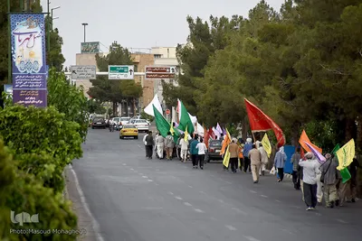 کاروان زائران پیاده امام رضا(ع)