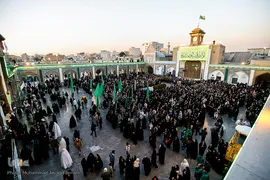 تعویض پرچم حرم حضرت عبدالعظیم(ع)