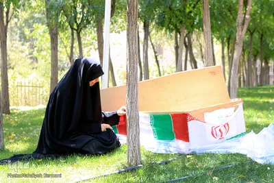 مراسم تشییع و خاکسپاری شهید گمنام در فدراسیون تکواندو 