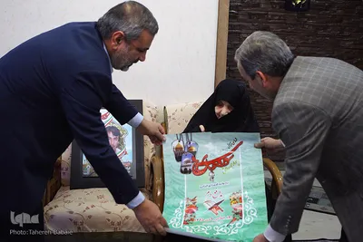 دیدار جمعی از جامعه قرآنی با خانواده شهید ابراهیم لشکری نژاد