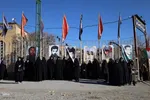 استقبال از پیکر شهدای گمنام در شهرکرد‎