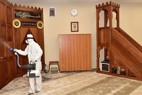 ضدعفونی 90 هزار مسجد ترکیه برای برپایی نماز جمعه امروز