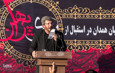 استقبال از پرچم حرم امام حسین(ع) در همدان