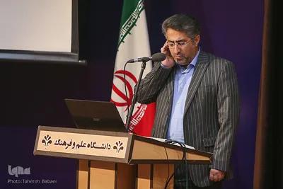 رحیم خاکی، قاری، مدرس و داور بین‌المللی قرآن در آئین رونمایی از ۱۰ طرح و محصول فناورانه جهاددانشگاهی