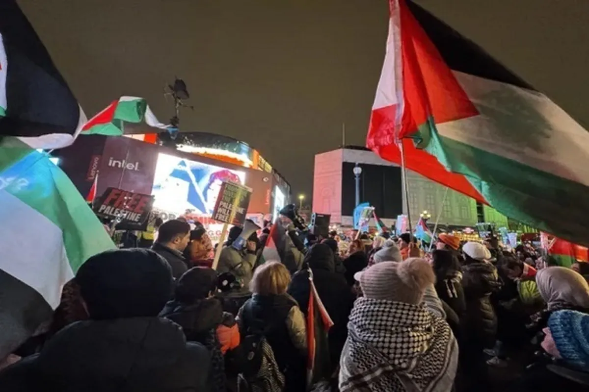 Zanga-zangar 'yan Landan na yin Allah wadai da zaluncin Gaza