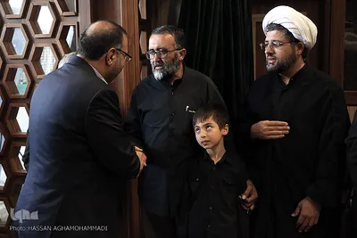 مراسم یادبود دو جهادگر شهید حادثه تروریستی مجلس