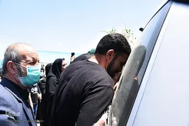 تشییع پیکر شهید سانحه کنارک در تبریز