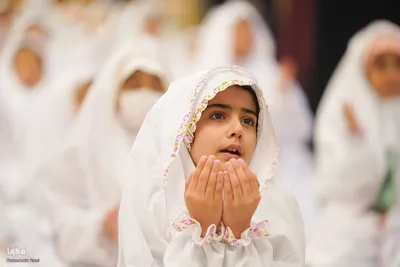 جشن تکلیف دختران در حرم شاهچراغ(ع)‎