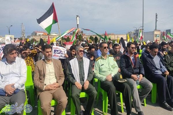 اجتماع ضد صهیونیستی دانشجویان مازندران در بابلسر