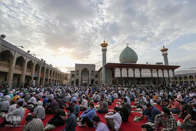 مراسم دعای عرفه در حرم مطهر شاهچراغ (ع)
