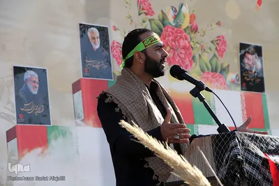 استقبال و تشییع چهار شهید گمنام در یزد‎