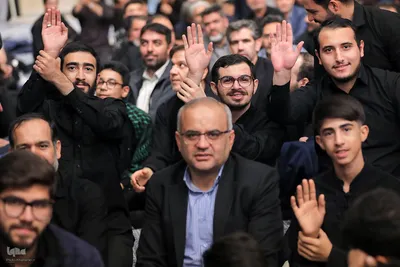 اولین شب مراسم عزاداری شهادت حضرت زهرا(س) با حضور رهبر معظم انقلاب