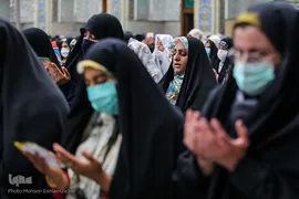 اقامه نماز عید فطر در حرم مطهر رضوی‎