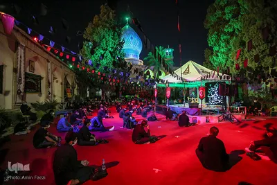 مراسم عزاداری محرم در حرم علی ابن حمزه(ع) شیراز