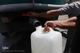 صف آب آشامیدنی در شهرستان همدان