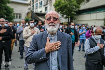 مراسم وداع با هنرمند انقلابی حاج نادر طالب زاده