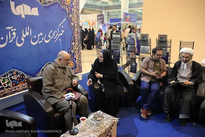 غرفه خبرگزاری ایکنا در نهمین روز بیست و ششمین نمایشگاه قرآن کریم