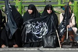اجتماع هیئت‌های عاشورای فاطمی در میدان هفت تیر