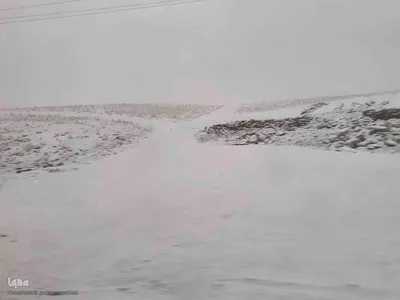 طبیعت برفی ارتفاعات و مناطق روستایی اهر