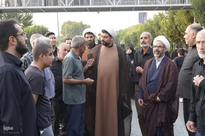 مراسم پیاده‌روی جاماندگان اربعین در شهرستان ملایر