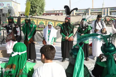 مراسم فدائیان سقا در امامزاده شاه سید علی(ع) قم
