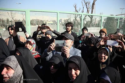 مراسم تشییع ۱۶آتش نشان شهید حادثه  پلاسکو