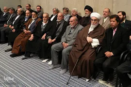 دیدار مداحان اهل‌بیت علیهم‌السلام با رهبر انقلاب